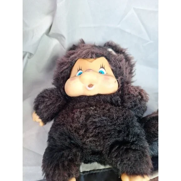 Nyamy Washino Kitten Felina Sucking Thumb Plush Black 7" Vintage 1979 READ - Picture 13 of 15